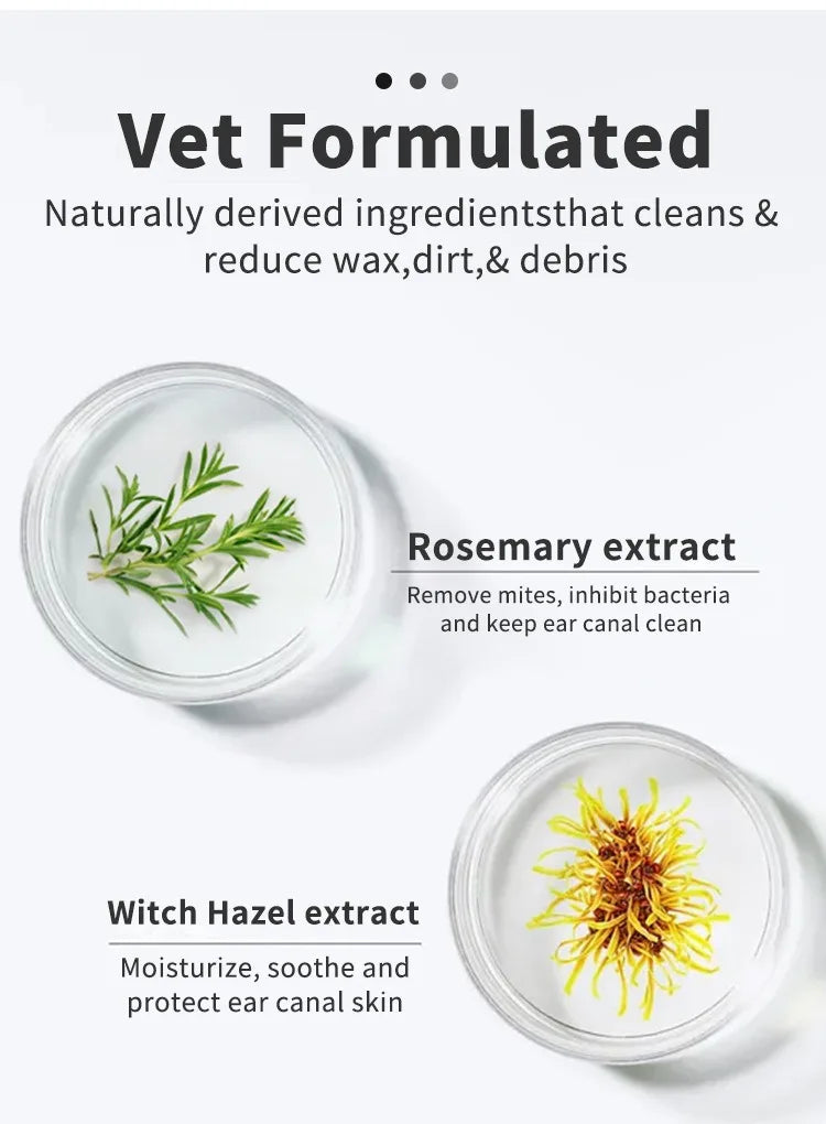 Productos de limpieza para mascotas Toallitas para limpieza de oídos Puntas de dedo para el cuidado de los oídos Eliminación de ácaros del oído Productos para mascotas para la limpieza de oídos de perros y gatos