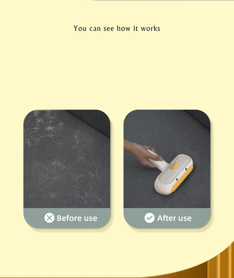 Cepillo quitapelos HOOPET para mascotas, ideal para perros y gatos, ideal para limpiar el pelaje, muebles, sofás y ropa.