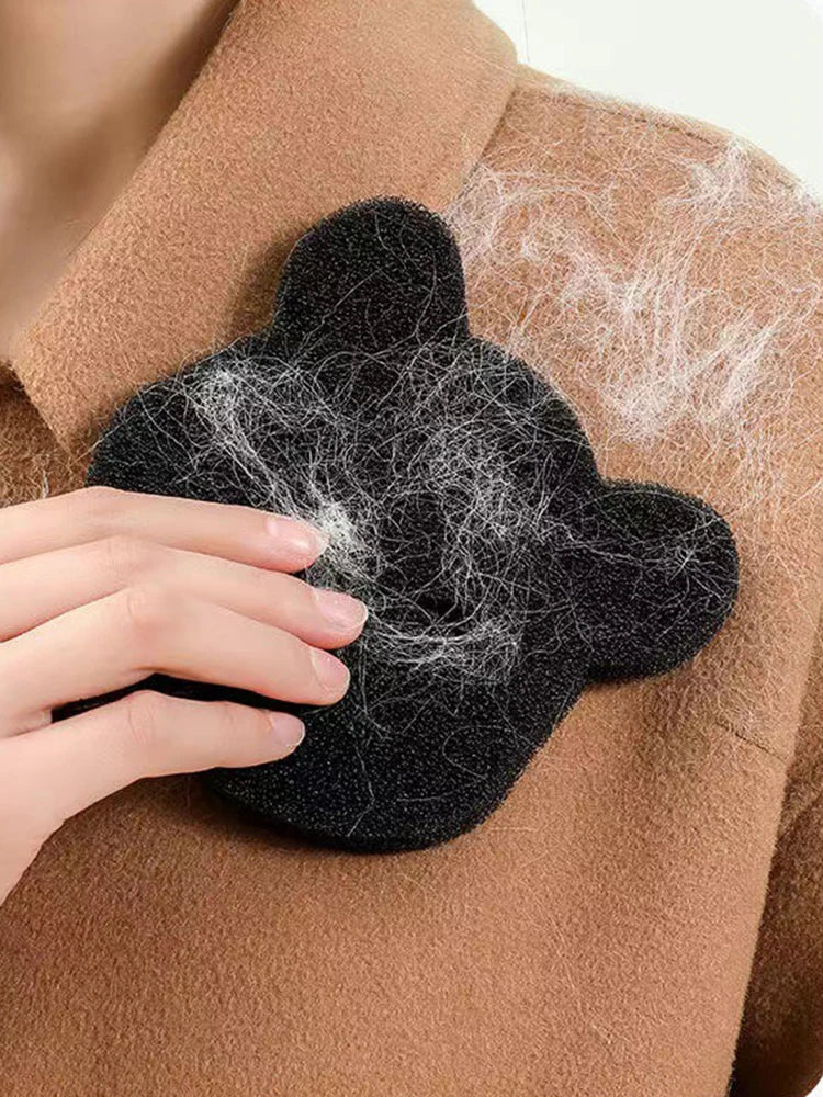 2/4 juegos de quitapelos para mascotas, esponja adhesiva lavable a máquina, reutilizable, apta para lavadora y secadora, color negro