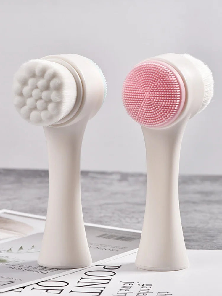 Cepillo de silicona para limpieza y masaje de patas de mascotas (1 unidad) - Herramienta de aseo de doble cara para un pelaje y garras saludables