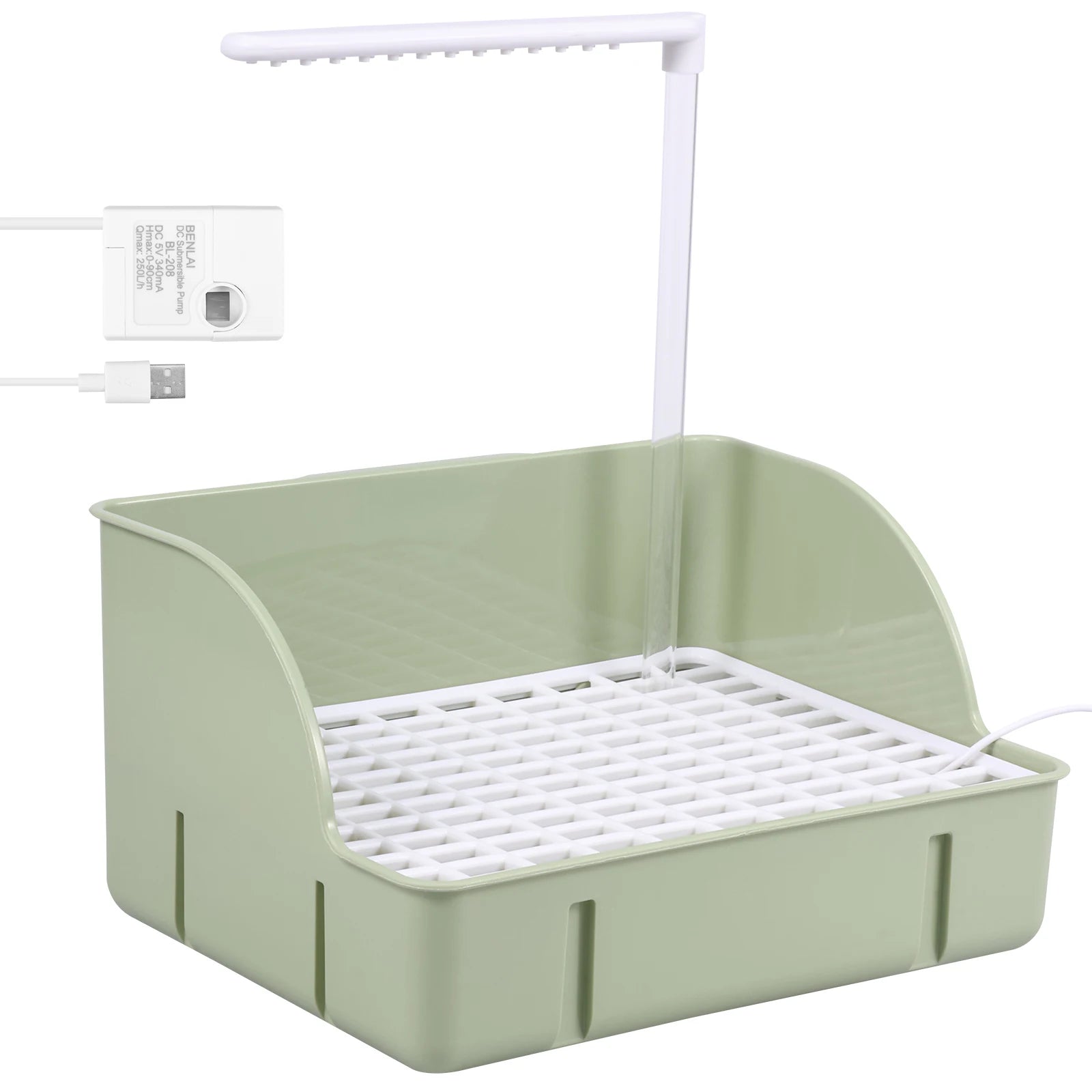 Bañera automática para pájaros y loros, con circulación de agua, USB, eléctrica, para periquitos, ducha, fuente, suministros para pájaros.