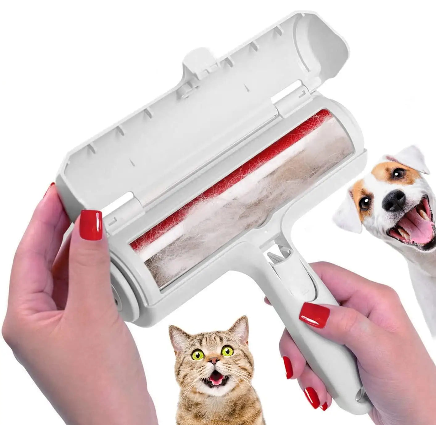 Rodillo quitapelos para mascotas - Quitapelos para perros y gatos con base autolimpiante - Herramienta eficiente para quitar el pelo de animales - Perfecto para Furni