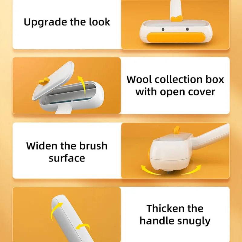 Cepillo quitapelos HOOPET para mascotas, ideal para perros y gatos, ideal para limpiar el pelaje, muebles, sofás y ropa.