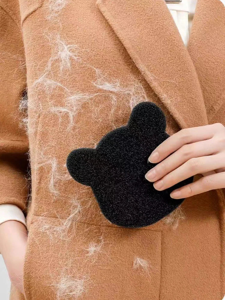 2/4 juegos de quitapelos para mascotas, esponja adhesiva lavable a máquina, reutilizable, apta para lavadora y secadora, color negro