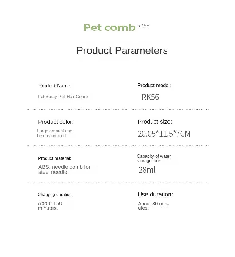 Cepillo 3 en 1 para pelo de perro y gato, cepillo eléctrico para limpieza de mascotas, cepillo con pulverizador de vapor, peine de masaje para depilación, cepillo antienredos.