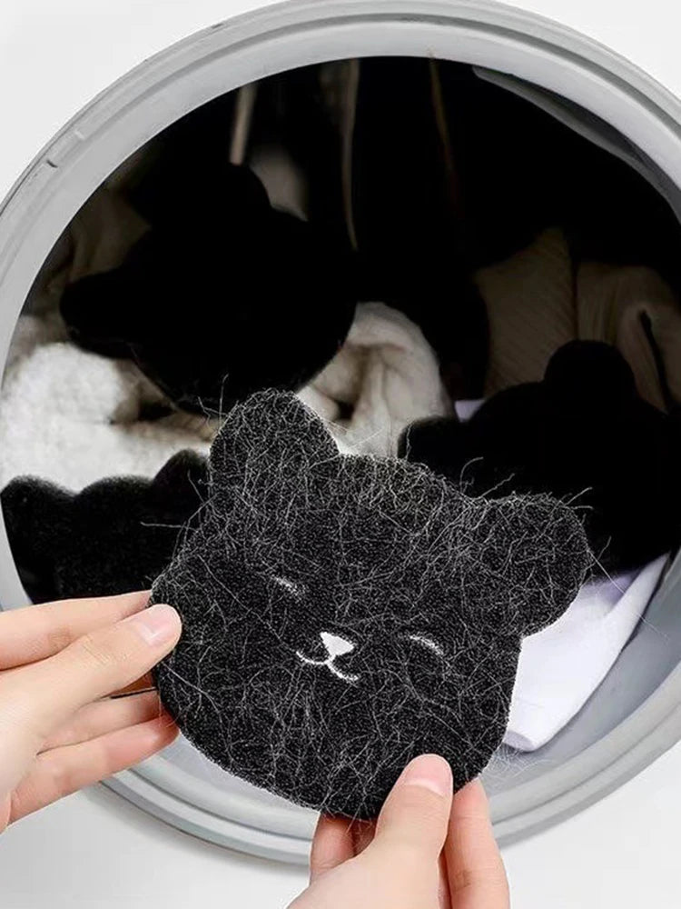 2/4 juegos de quitapelos para mascotas, esponja adhesiva lavable a máquina, reutilizable, apta para lavadora y secadora, color negro