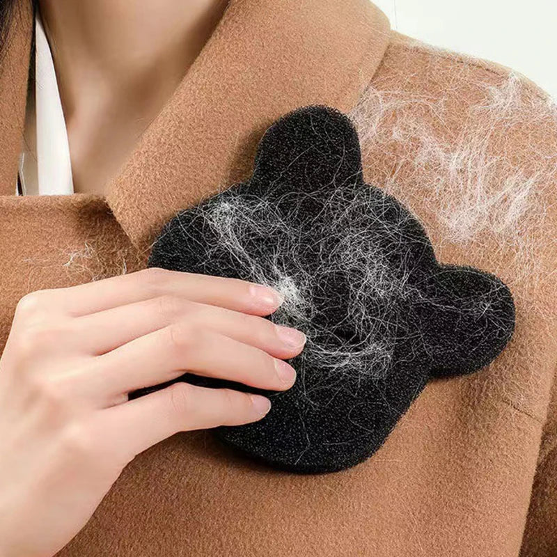 2/4 juegos de quitapelos para mascotas, esponja adhesiva lavable a máquina, reutilizable, apta para lavadora y secadora, color negro