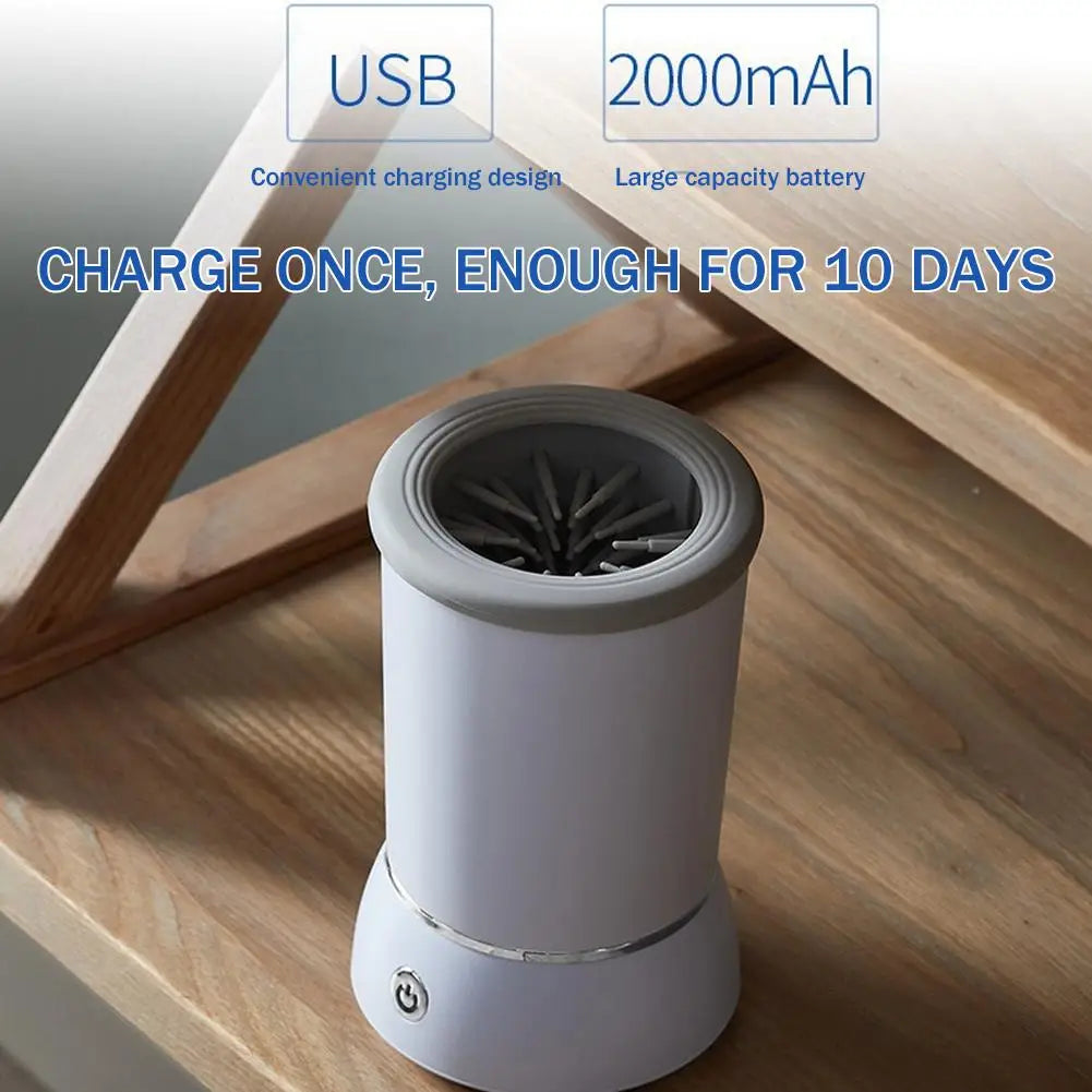 Limpiador automático de patas para mascotas, inteligente y silencioso, con USB, para perros y gatos