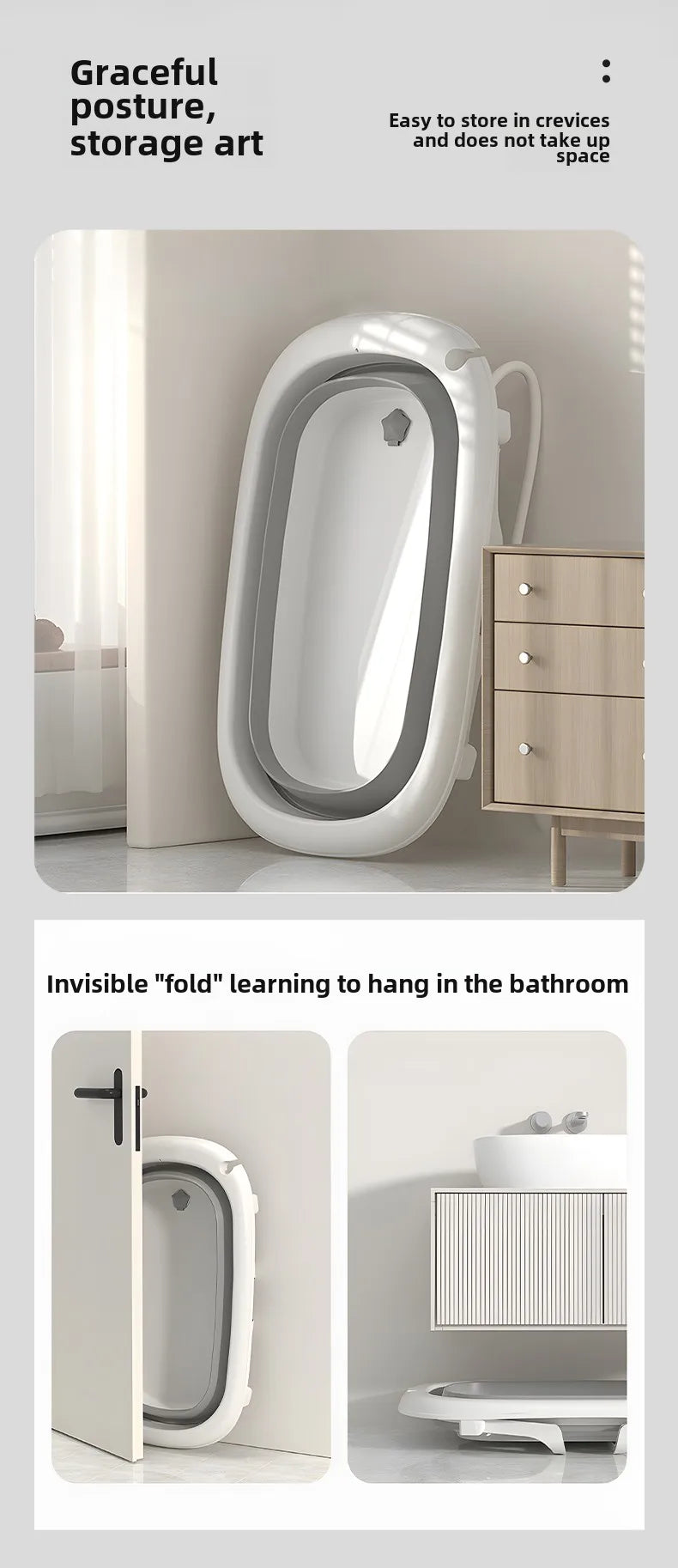 Bañera plegable para mascotas sin agacharse para perros y gatos