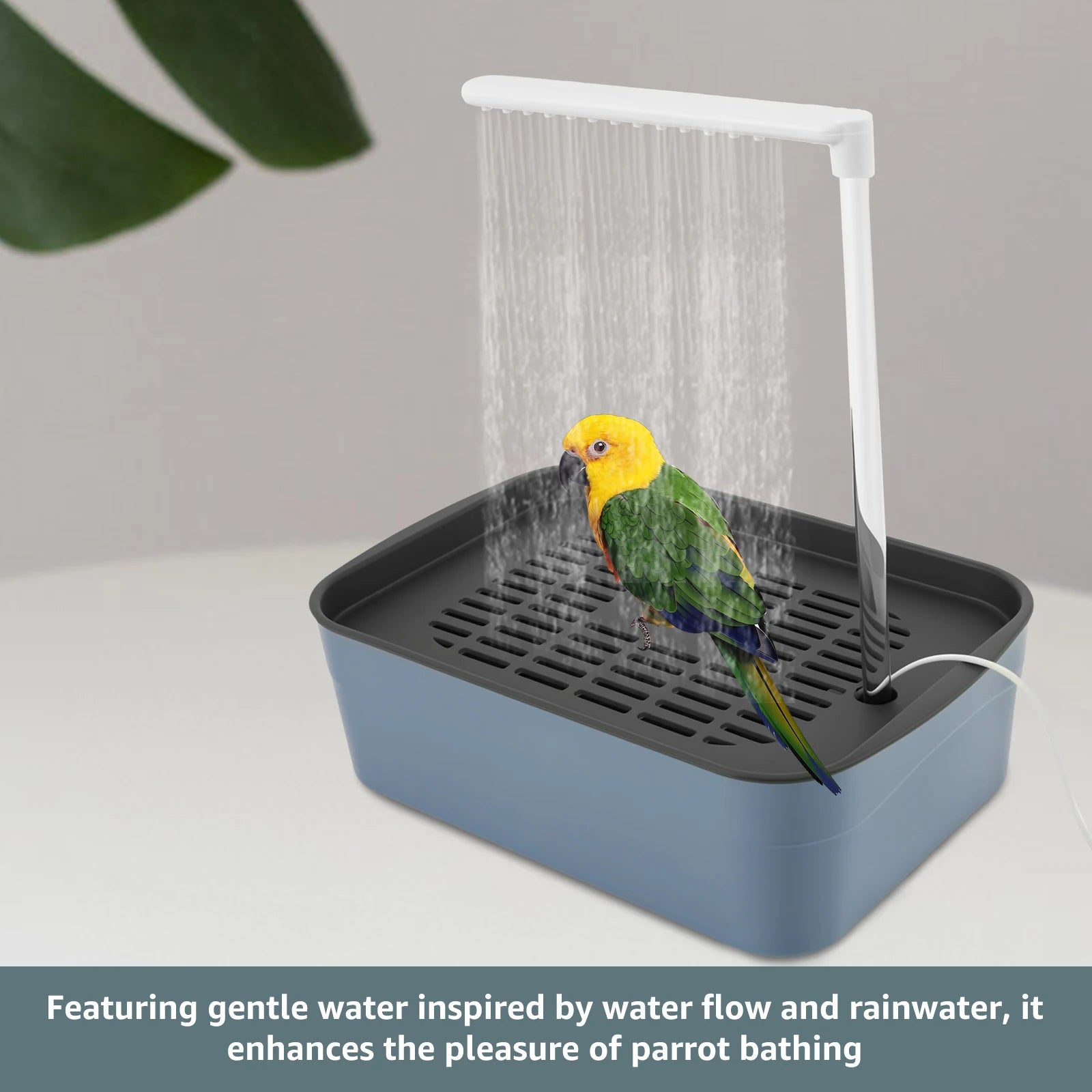 Bañera automática para pájaros y loros, con circulación de agua, USB, eléctrica, para periquitos, ducha, fuente, suministros para pájaros.