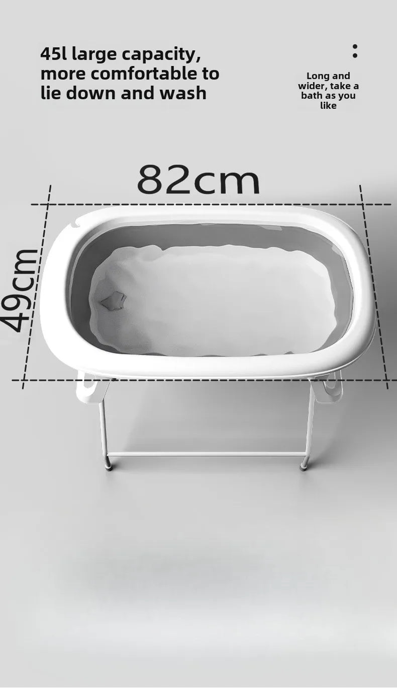 Bañera plegable para mascotas sin agacharse para perros y gatos