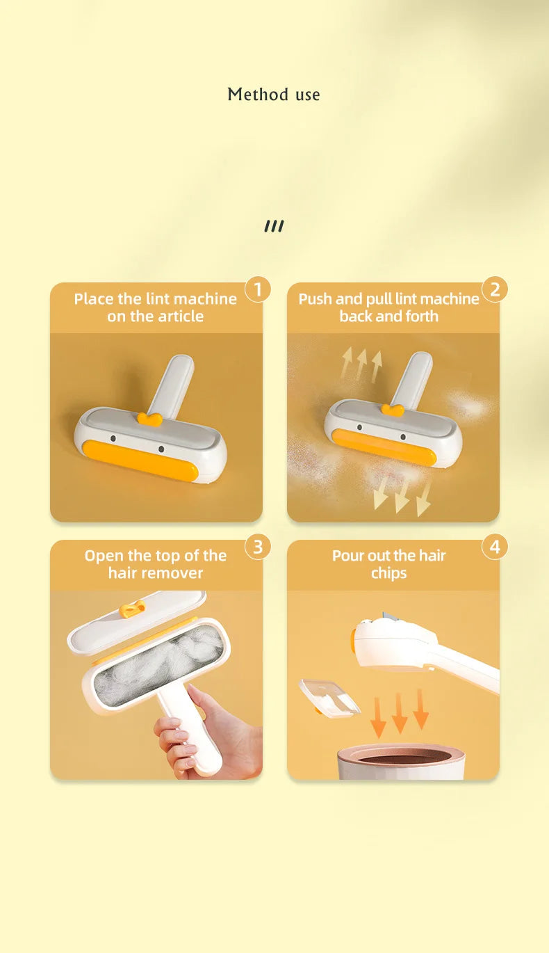 Cepillo quitapelos HOOPET para mascotas, ideal para perros y gatos, ideal para limpiar el pelaje, muebles, sofás y ropa.